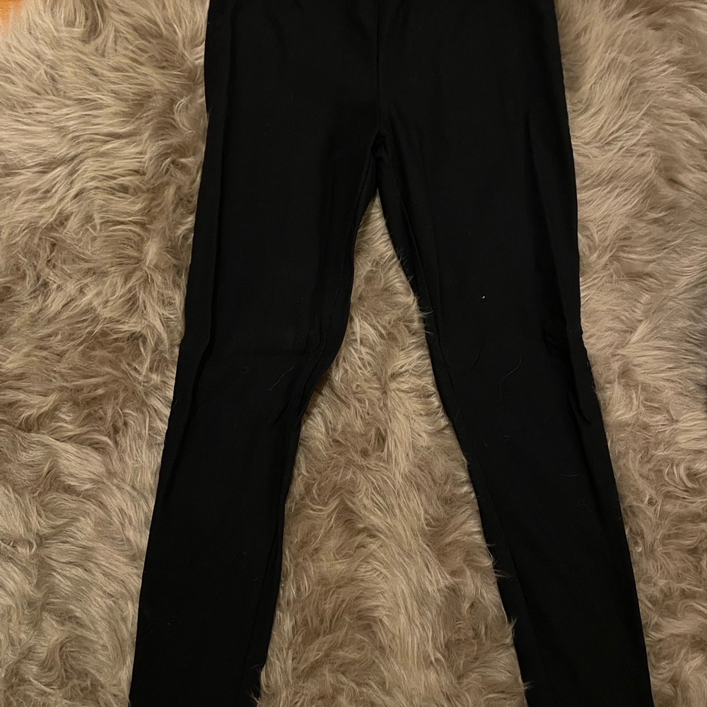 Calvin Klein Black Textured Pants